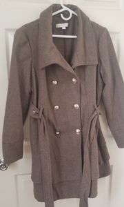 NY& COMPANY peplum belted jacket